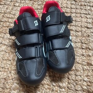 Peleton clip in bike shoes.  37